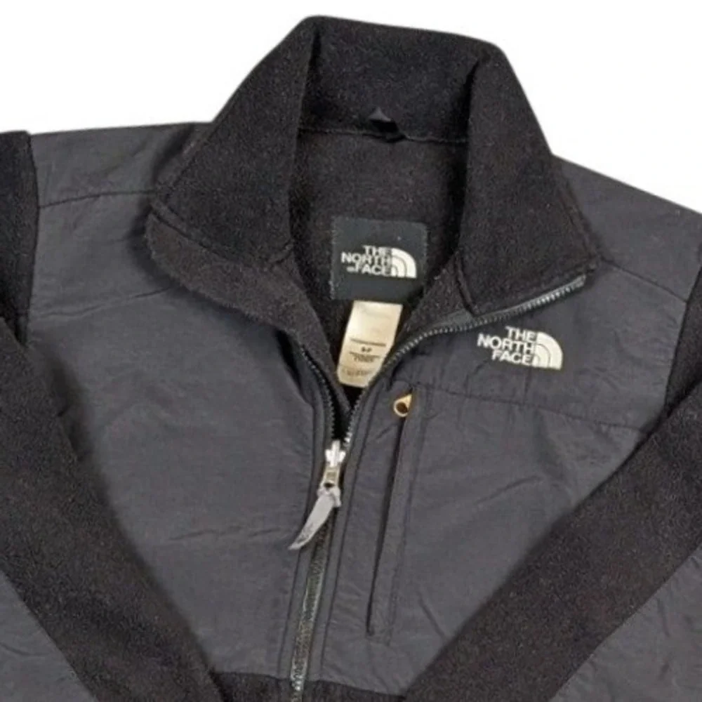The North Face Denali Polartec Fleece Jacket Womens Small Black Full Zip Outdoor - Picture 2 of 14